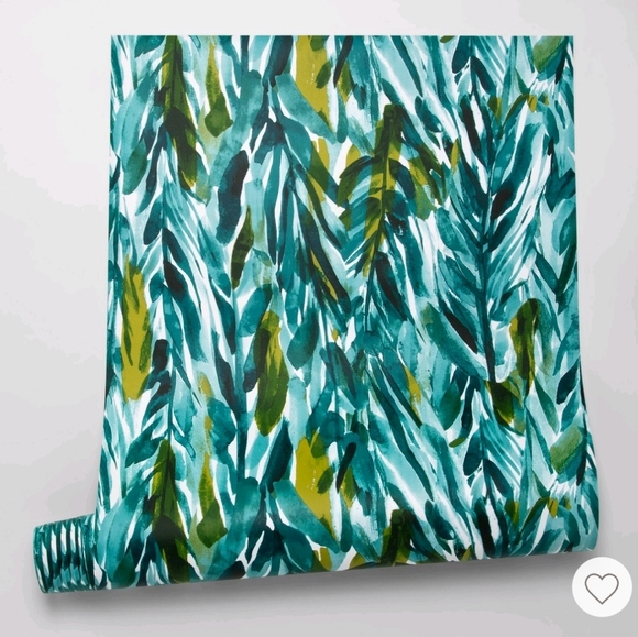 Leaves Peel & Stick Wallpaper Green - Opalhouse - Thumbnail 5